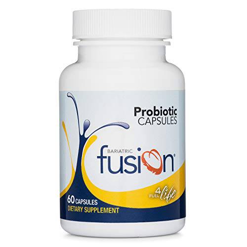 Bariatric Fusion Probiotic Capsules Designed for Bariatric Patients, 10 Billion Live Organisms to Support Digestive and Immune Health, Easy to Swallow Capsule - 60 Count