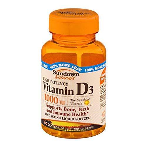 Sundown Naturals High Potency Vitamin D3 - 200 ct