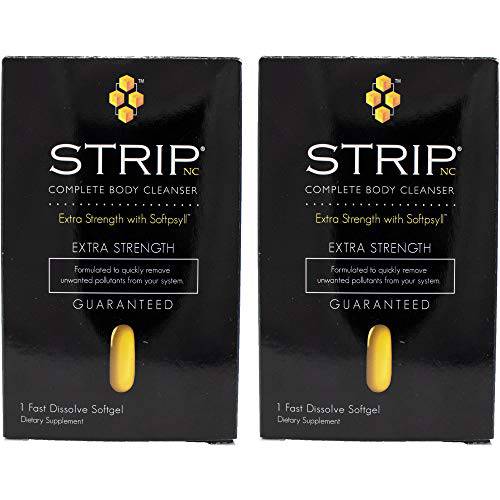 Wellgenix Strip NC Complete Body Cleanser- Extra Strength with Softpsyll- 1 Fast Dissolve Softgel (2 Pack)