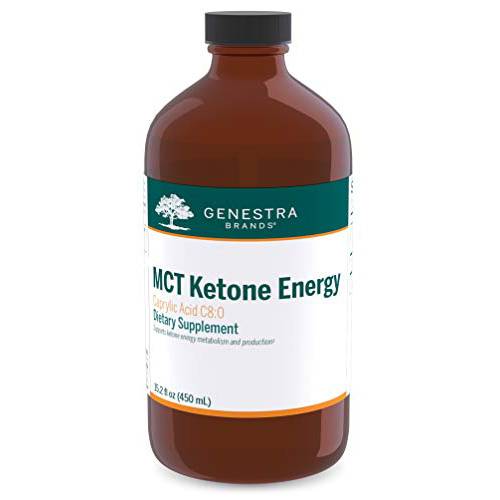 Genestra Brands MCT Ketone Energy | Caprylic Acid Supplement to Support Ketone Energy Metabolism and Production | 15.2 fl oz