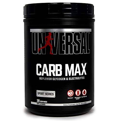 Universal Nutrition Carb Max - Quad Carb Blend for Fast and Sustained-Released Carbs with Electrolyets, Unflavored, 1.39 Pound