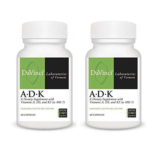 Davinci Laboratories A.D.K Vitamins Supplement Bundle (2-Pack, 120 Capsules) (2 Items)