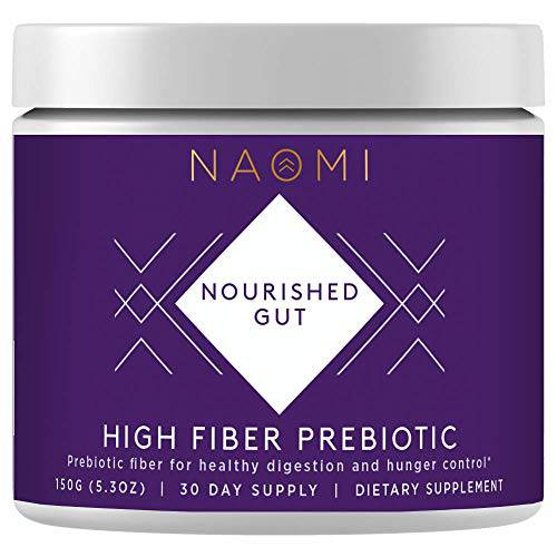 NAOMI High Fiber Prebiotic Fiber Supplement for Healthy Women Probiotics, Sugar Free Fiber Powder Supplement That Promotes Gut Health, Digestive Health and Regularity - 30 Servings