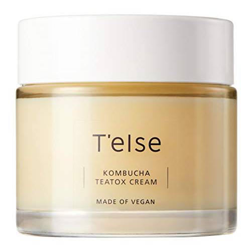 T’ELSE Kombucha Teatox Cream, Tightening Deep Facial Moisturizing, Vegan, Hydrate and Soften the Skin, 50ml