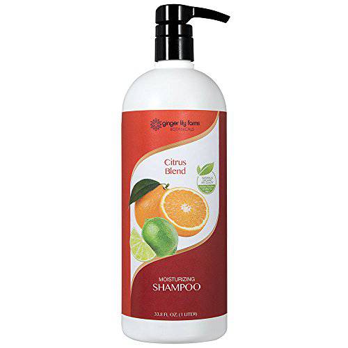 Ginger Lily Farms Botanicals Moisturizing Shampoo Citrus Blend, Paraben, Phosphate & Sulfate Free, 1 Liter