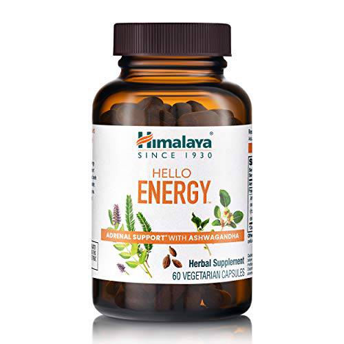 Himalaya Hello Energy for Stamina & Adrenal Support, 300 mg, 60 Capsules, 1 Month Supply