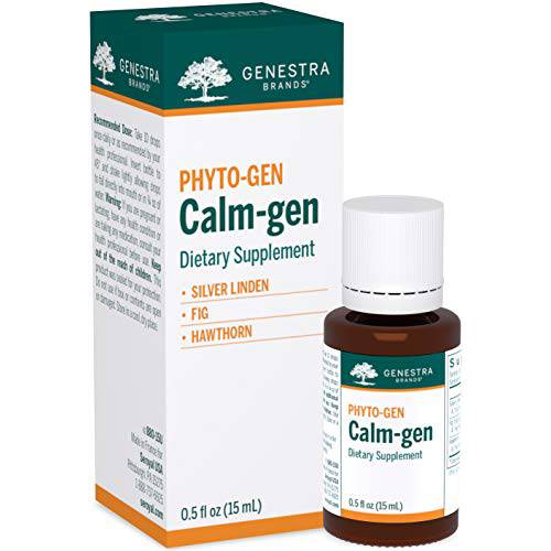 Genestra Brands Calm-gen | Silver Linden, Fig, and Hawthorn Herbal Supplement | 0.5 fl. oz.