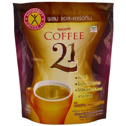 Naturegift Coffee 21 With Vitamins L-Carnitine Weight Loss Formula 10 Sachets