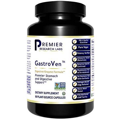 Premier Research Labs GastroVen - Supports Healthy Stomach & Digestion - Features Digestive Enzymes & Nutritional Blends for Healthy Digestion - Pure Vegan & GMO-Free - 60 Plant-Source Capsules
