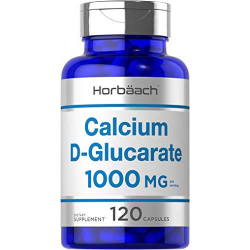 Calcium D-Glucarate 1000mg | 120 Capsules | Non-GMO, Gluten Free Supplement | by Horbaach