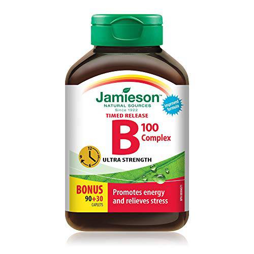 Jamieson B Complex 100mg Time Released Bonus 120 Count …