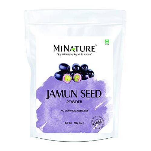Jamun Seed Powder( Eugenia Jambolana) by mi Nature| 227 g (8 oz)( 0.5 lb) | Herbal Supplement | Improves Digestion