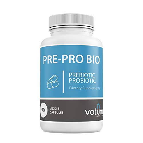 Votum Nutrition Pre-Pro Bio - Prebiotic & Probiotic Dietary Supplement - 90 Count
