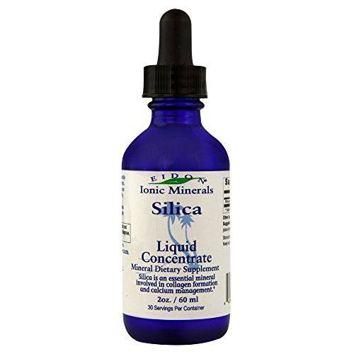 Eidon Liquid Silica Mineral Concentrate - Silica Supplement for Hair & Collagen Production, Vegan, Gluten-Free, Natural, Bioavailable, Ionic, No Artificial Colors or Preservatives - Silica Drops, 2 Ounce Bottle