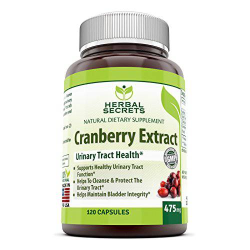 Herbal Secrets Cranberry Extract 475 Mg 120 Capsules