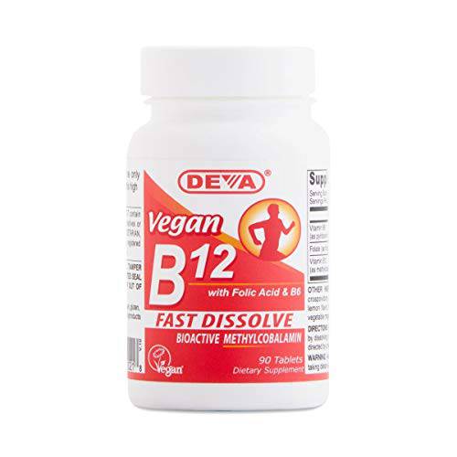 Deva Vegan Vitamins Sublingual B-12, 90 Tab