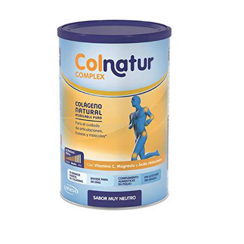 COLNATUR Complex Hydrolyzed Collagen Protein 330g/11.6oz Unflavored - Bones and Joints in Good Condition – Natural Ingredients – with Hyaluronic Acid and Vitamin C