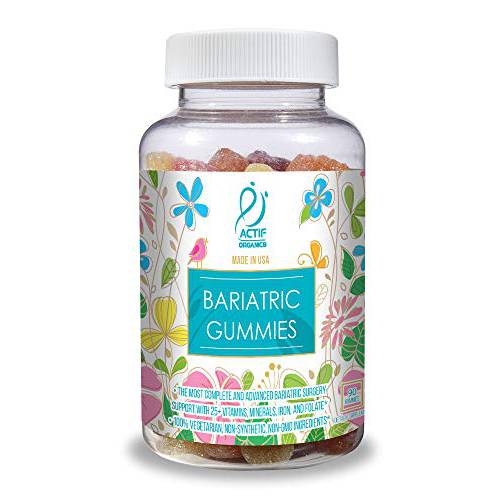 ACTIF Organic Bariatric Multivitamin Gummies with 25+ Organic Vitamins and Minerals for Bariatric Surgery, Advanced Formula - 90 count