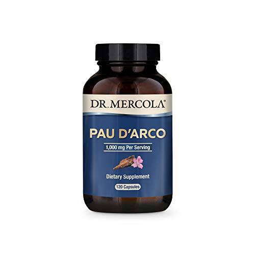 Dr. Mercola, PAU d’Arco, 60 Servings (120 Capsules), Non GMO, Soy-Free, Gluten Free