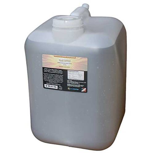 MediCOPPER True Colloidal Copper Dietary Supplement - 5 US Gallons in Opaque BPA-Free Plastic Carboy