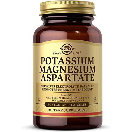 Solgar – Potassium Magnesium Aspartate, 90 Vegetable Capsules