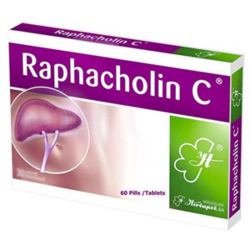 RAPHACHOLIN C 60 Pills/Tablets - Made in Poland. Polish Distribution, Polish Language.