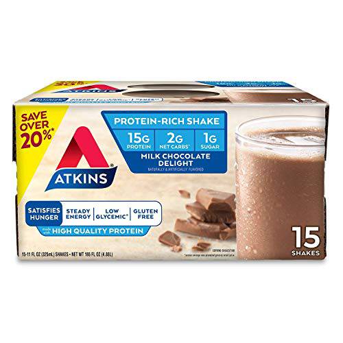 Atkins Advantage Milk Chocolate Delight Shake (11 fl. oz., 12 ct.)
