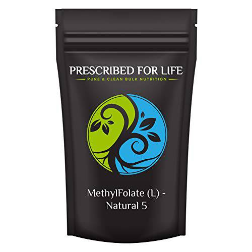 Prescribed for Life Methyl Folate Powder | Bioavailable Folic Acid for Mood and Brain Health | Pure Powdered Vitamin B9 Folate Supplement for Women & Men | 1 oz (28.35g)