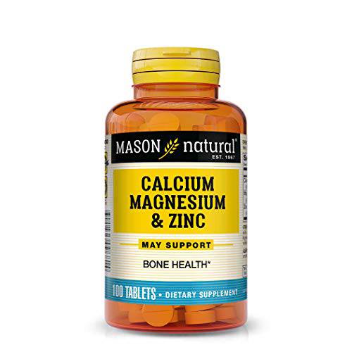 Mason Vitamins Calcium Magnesium & Zinc Tablets, 60 Count