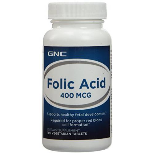 GNC Folic Acid 400 mcg (100 Tablets)