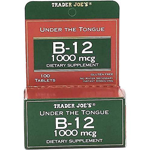 Trader Joe’s Under The Tongue B-12 1000 mcg Dietary Supplement, 100 Tablets