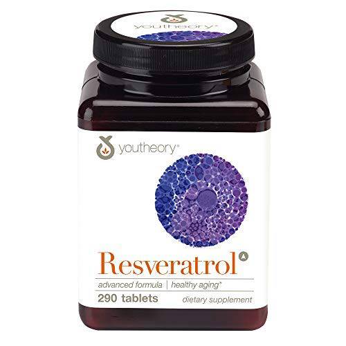 Youtheory Resveratrol Advanced with resVida, 290 Count (1 Bottle)