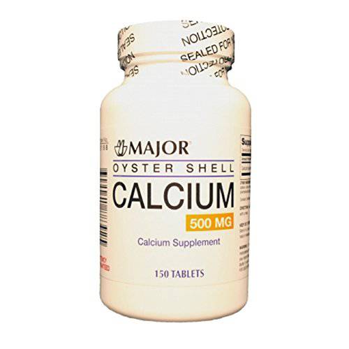 MAJOR OYSTER SHELL CALCIUM 500MG TABS OYSTER SHELL-500 MG White 150 TABLETS UPC 309041883925