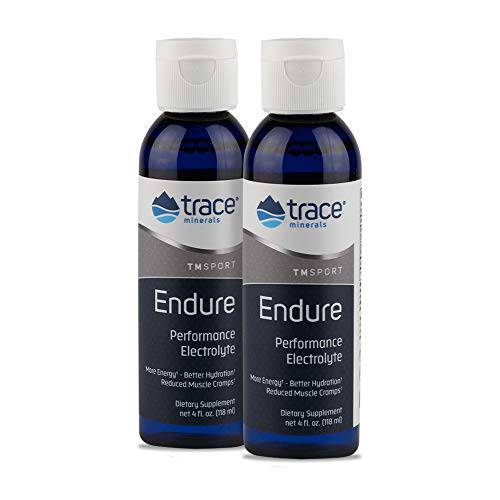 Trace Minerals | ENDURE Performance Electrolyte Drops | Pure Full Spectrum Electrolytes Magnesium & Potassium for Sports Endurance | Sugar Free, No Stickiness, Gluten Free, Vegan | 4 fl oz (Pack of 2)