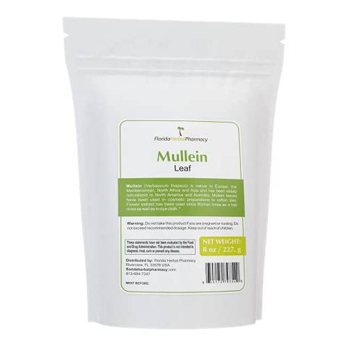Florida Herbal Pharmacy, Mullein (Verbascum thapsus) Leaf (8 oz)