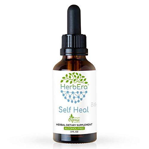 Self Heal B60 Alcohol-Free Herbal Extract Tincture, Concentrated Liquid Drops Natural Self Heal (Heal All, Prunella Vulgaris) Dried Herb (2 fl oz)