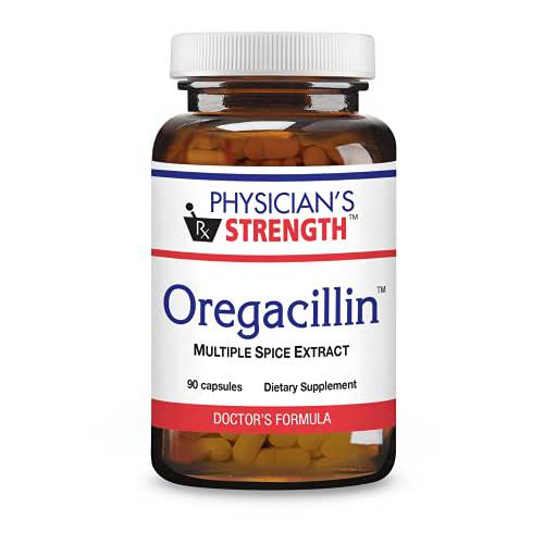 Physician’s Strength™ Oregacillin™, 90 Capsules – All-Natural Dietary Supplement for Adults – Multiple Spice Extract – Made with Organic Oregano Herb – Antioxidant Rich – Recommended for Daily Use