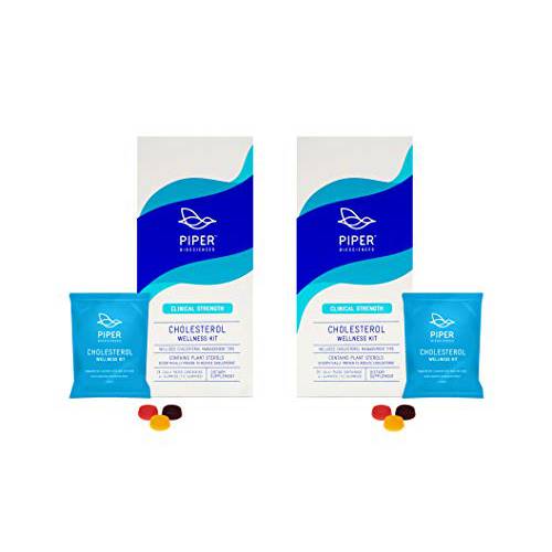 Piper Biosciences Gummies Containing Cholesterol Lowering * Plant Sterols (2 Boxes, 224 Gummies): Chewable Phytosterol Cholesterol Supplements