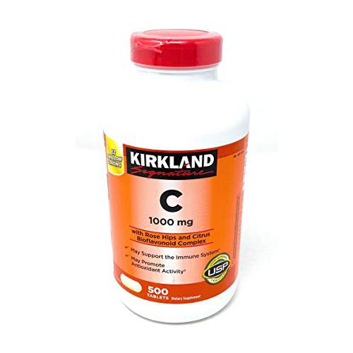 Kirkland Signature Vitamin C W/ Rose Hips 500 Tablets