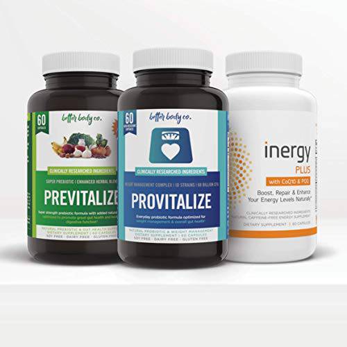Menokit Bundle | Provitalize, Previtalize and inergyPLUS bundle - Natural Menopause Probiotic and Prebiotic with a boost of energy