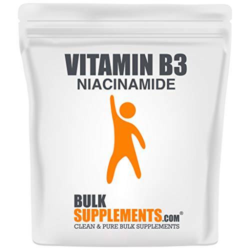 BULKSUPPLEMENTS.COM Niacinamide Powder - Vitamin B3 Supplement for Antioxidants and Skin Support - Flush Free, Gluten Free & No Filler Powder - 500mg per Serving (500 Grams - 1.1 lbs)