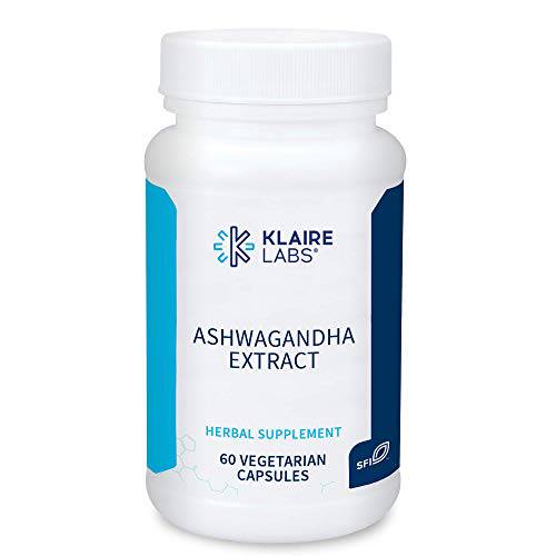 Klaire Labs Ashwagandha Extract 300mg - Ashwagandha Supplement to Promote Memory, Cognitive Function & Healthy Stress Response - Hypoallergenic Ashwagandha Root Extract (60 Capsules)