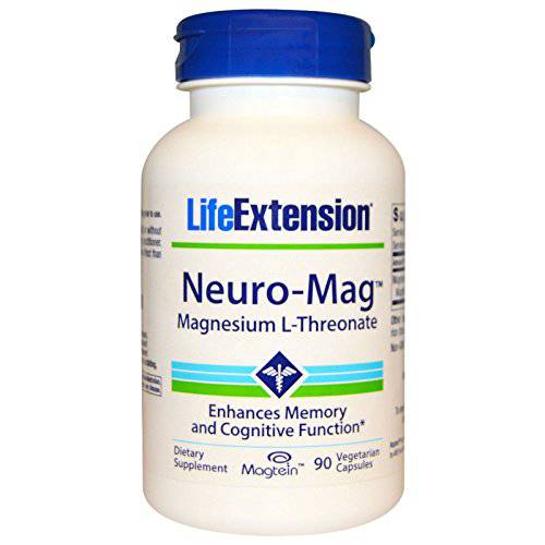 Life Extension Neuro-mag Magnesium L-threonate, 90 Count(2 Pack)