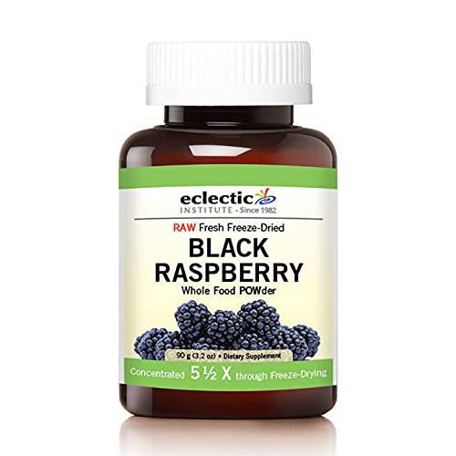 Eclectic Institute Raw Fresh Freeze-Dried Black Raspberry Powder | 3.2 oz