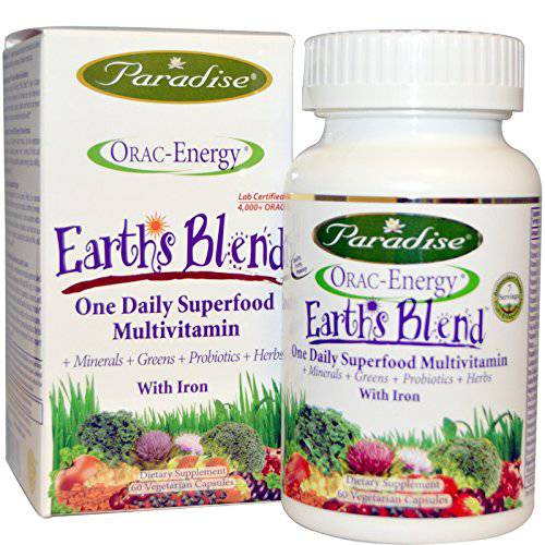 Orac Energy Earth’s Blend with Iron Paradise Herbs 60 VCaps