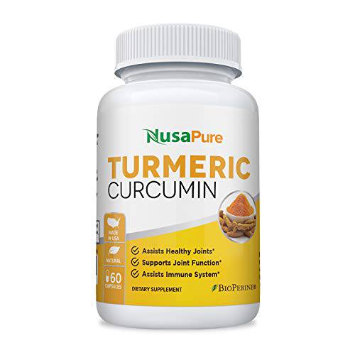 Turmeric Curcumin Bioperine Black Pepper 600 mg - Vegetarian