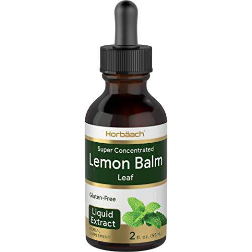 Lemon Balm Leaf Liquid Extract | 2 fl oz Tincture | Melissa Officinalis | Vegetarian, Non-GMO, Gluten Free | by Horbaach