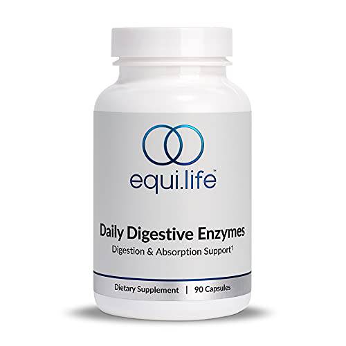 Equilife - Daily Digestive Enzyme, Gut Health Supplement, May Help Aid Digestion, Promotes Bloating & Gas Relief, Supports Nutrient Absorption, Formulated for Food Sensitivity, Vegan (90 Servings)