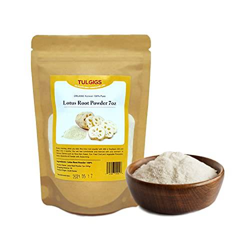 TULGIGS Lotus Root Powder 7Oz(200g) Natural 100% Pure Healthy Fiber Vitamin C Amino Acid Made In KOREA
