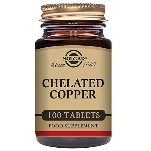 Solgar Chelated Copper Tablets, 100 Count